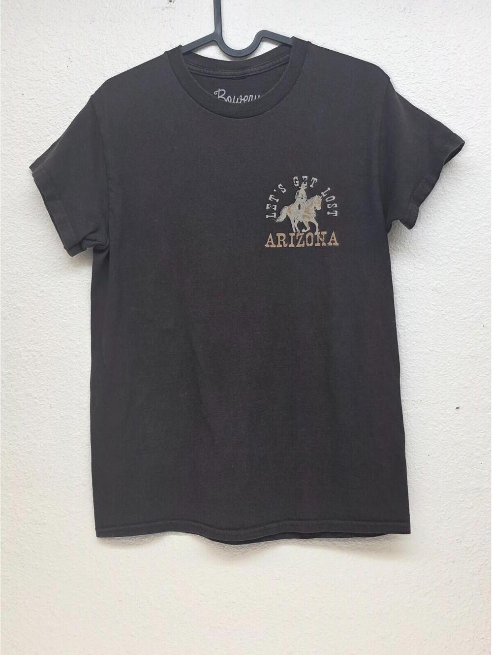 Bowery Supply Co Arizona State T Shirt Mens Small S Gray Crewneck Graphic Tee